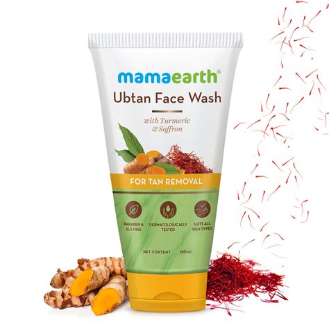 Mamaearth Ubtan Face Wash With Turmeric & Saffron For Tan Removal: Buy Mamaearth Ubtan Face Wash ...