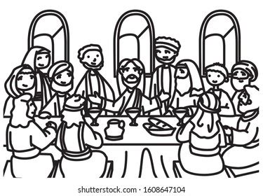 Lords Supper Clipart Black And White Hearts