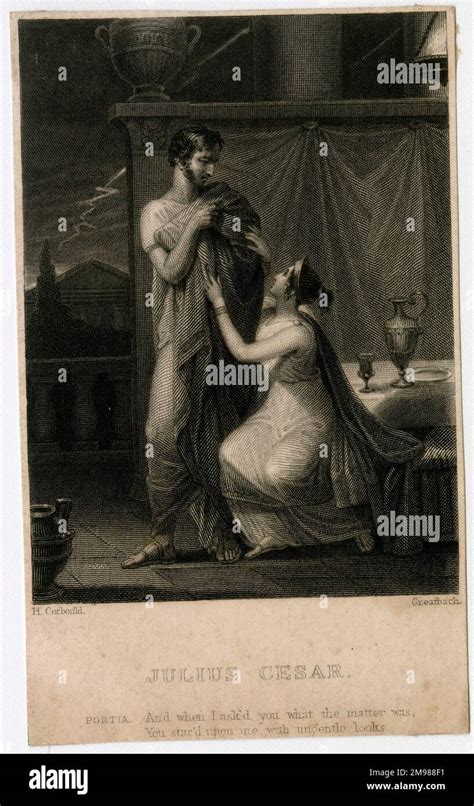 Shakespeare julius caesar portia husband brutus hi-res stock ...