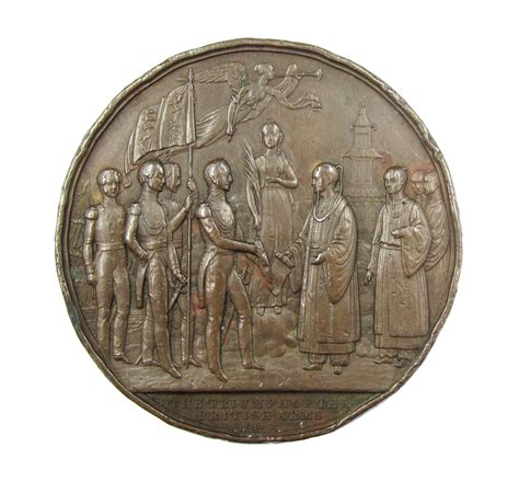 1842 Treaty Of Nanking China 64mm Bronze Medal - By Davis – Coopers Coins