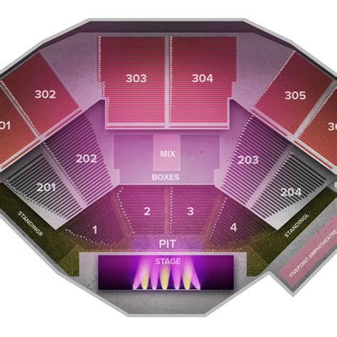 Five Point Amphitheater Seating Chart