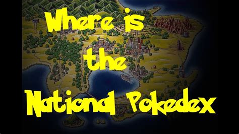 Where Is: The National Pokedex (Pokemon Fire Red/Leaf Green) - YouTube