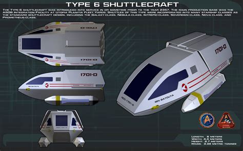 Type 6 Shuttlecraft ortho [New] by unusualsuspex on DeviantArt