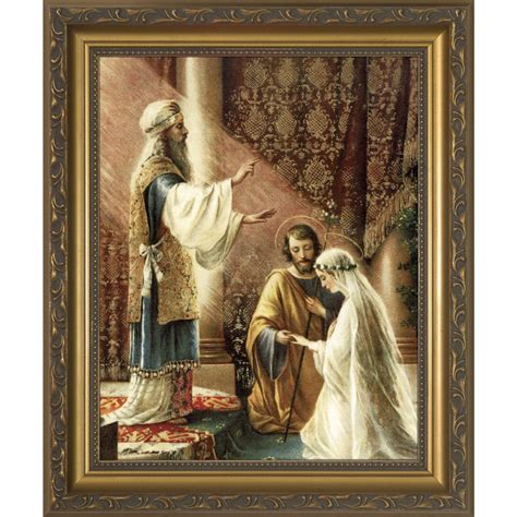 A gorgeous framed print of the wedding of St. Joseph and the Blessed Virgin Mary Catholic Bride ...