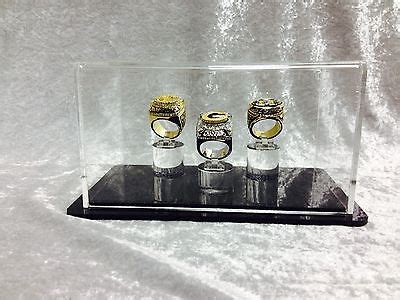 Triple Championship Ring Display Case - 3 Ring Display Case Championship Rings | eBay