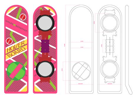 BTTF Hoverboard Homemade | FREE printable template :: Behance