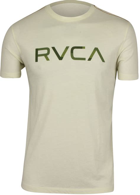 RVCA Mens Blocked RVCA Mens T-Shirt - Vintage White/Green - Walmart.com