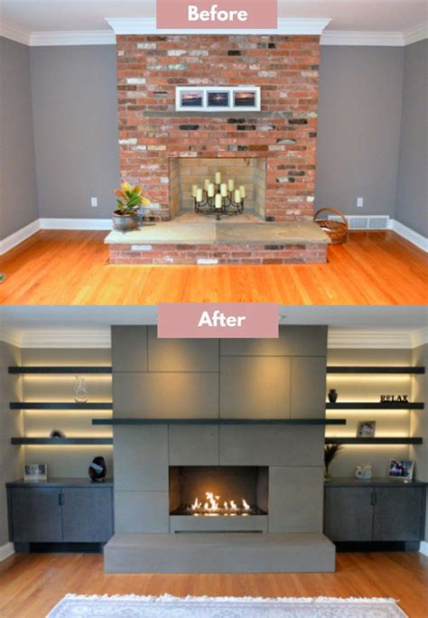 17+ Fireplace Remodel Before and After & How to Remodel Your Fireplace | Fireplace remodel ...