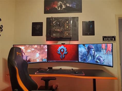 Wall Mount PC // Floating Triple 32" Monitors and Next Level Cable