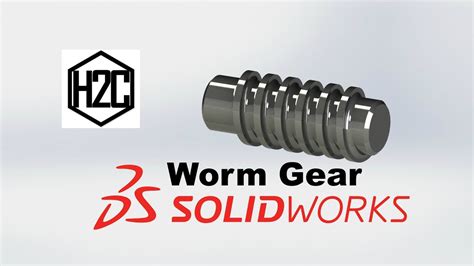 Worm gear || Solidworks Tutorial - YouTube