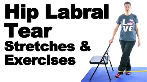 Hip Labral Tear Stretches & Exercises - Ask Doctor Jo - YouTube