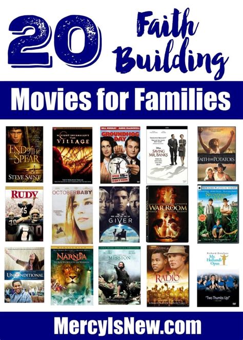 20 Faith Building Movies for Family Discussions