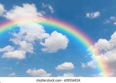 Rainbow Clouds Sky Background Stock Photo 639556924 | Shutterstock