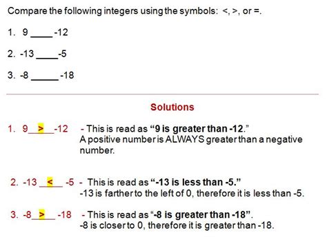 Comparing Integers