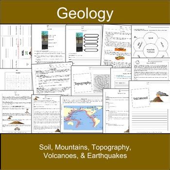 Soil, Mountains, Topography, Volcanoes & Earthquakes: Earth Science-Geology