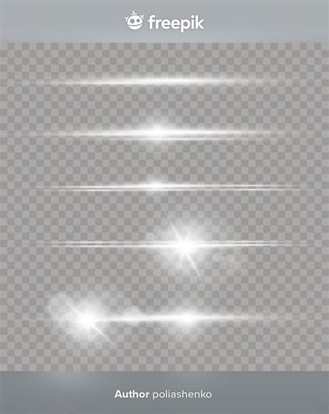 Premium Vector | Laser beams, horizontal light rays Set of white lens flares | Light rays, Lens ...