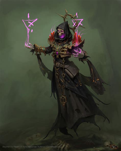 ArtStation - Undead mage, Alexander Trufanov | Undead art, Fantasy character design, Character art