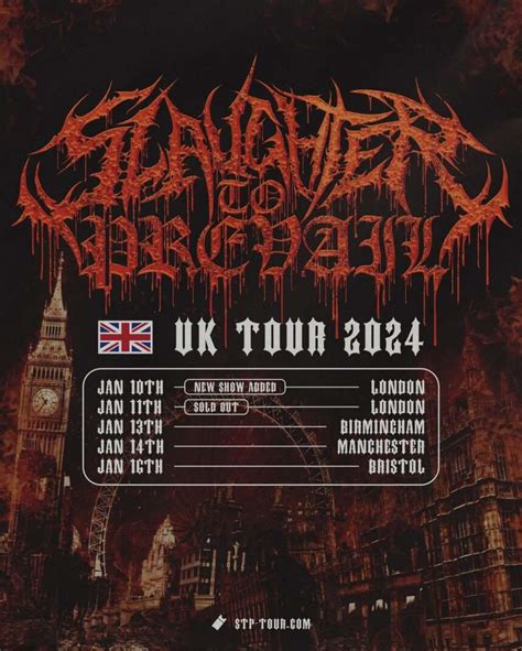 SLAUGHTER TO PREVAIL Announce 2024 UK Tour Dates - Loaded Radio