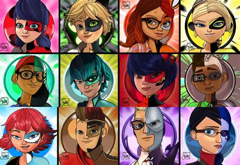 Miraculous Heroes and Villains! by ruthiesan on DeviantArt