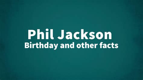 Phil-Jackson - List Of National Days