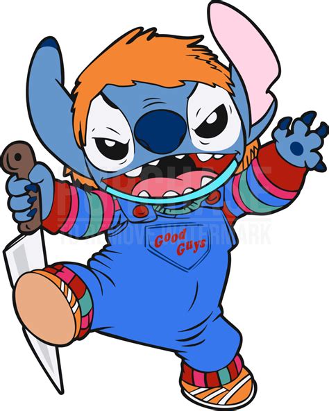 Chucky x Stitch Svg, Stitch Svg, Chucky Svg, Disney Halloween Svg