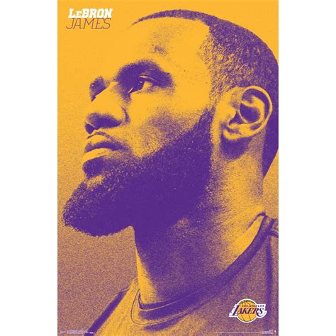 Los Angeles Lakers - Lebron James Poster and Poster Mount Bundle ...