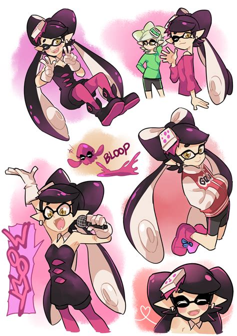 「My first Squid Sisters fan art. ^^b 」Sapphire 💖💚の漫画