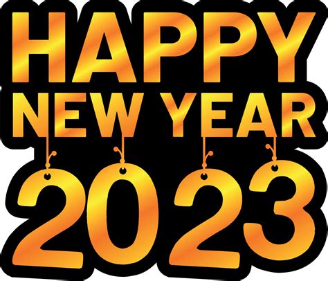 2023 sticker design, new year sticker design 2023 15311066 Vector Art ...