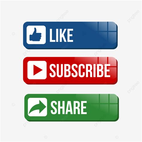 Like Subsrcibe And Share Button, Like Button, Subscribe Button, Share ...