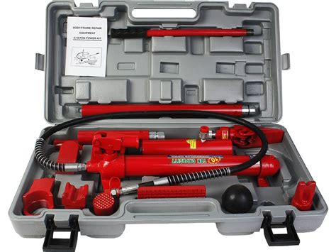 OnlineGymShop / Power Hydraulic Jack Body Frame Repair Kit Tool Auto Shop 10 Ton Porta