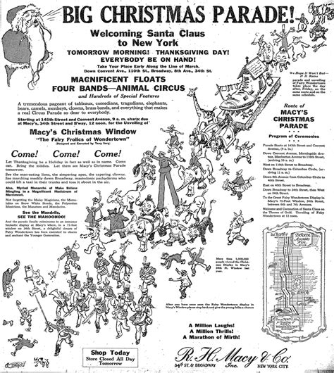 The 1st Annual Macy's Christmas Parade (1924) | Macy's Thanksgiving Day ...