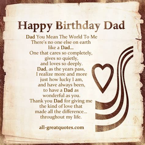 Happy Birthday Dad Quotes. QuotesGram