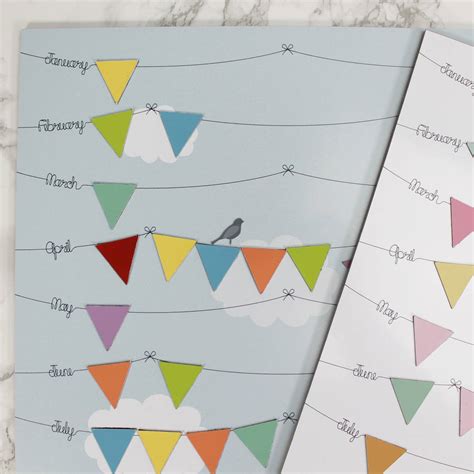 Magnetic Birthday Reminder Calendar By Wit & Wisdom | notonthehighstreet.com