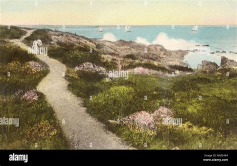 The Marginal Way. Ogunquit. 1945 Stock Photo - Alamy