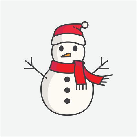 Snowman with hat vector. Snowman icon template. Winter symbol icon ...