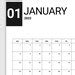 2023 Calendar PDF, Printable Blank Monthly Calendar 2023 With Sunday ...