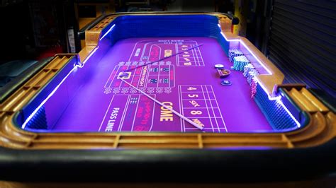 Craps Table with Glowbase - AGR Las Vegas