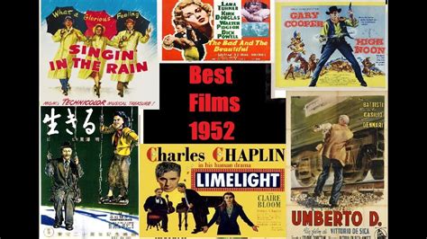 The 10 Best Films of 1952 - YouTube