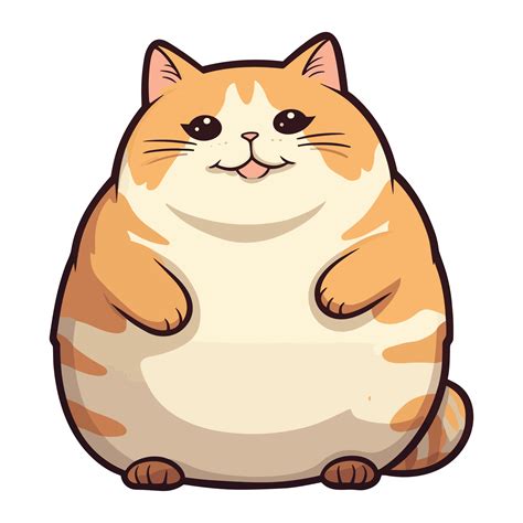 Funny Fat Cat Cartoon