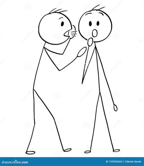 Low Whispering Cartoon Vector | CartoonDealer.com #74263517