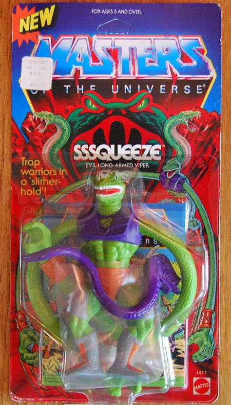 Sssqueeze Action Figure (Masters of the Universe Vintage Unopened Toy, He-Man, Mattel) | Cartoon ...