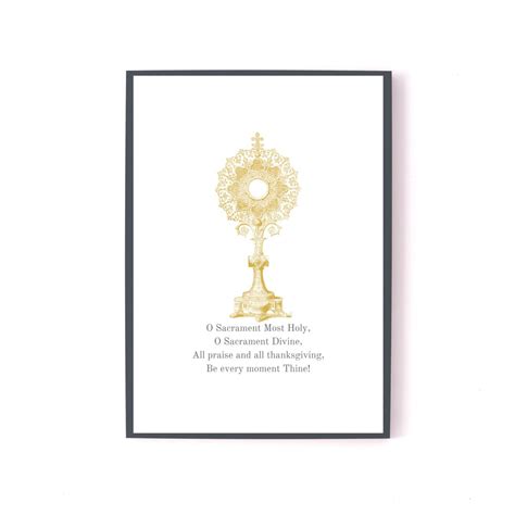 Catholic Wall Art. Blessed Sacrament. Minimalist - Etsy