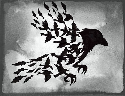 Flock of raven - ladegfluid