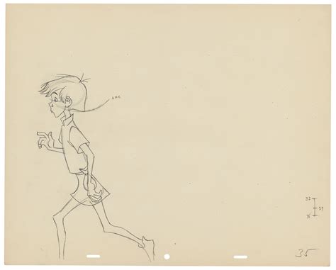 Wart/King Arthur production drawing from The Sword in the Stone | Sold