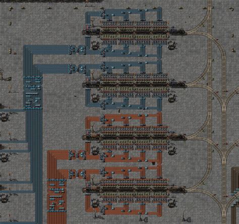 My train unloading station : factorio