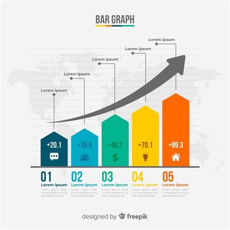 Infografía de gráfico de barras vector gratuito | Chart infographic ...