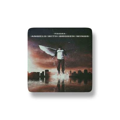 Phora Angels With Broken Wings Custom Porcelain Refrigerator Magnet Square