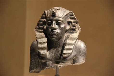 Granite Head of Statue of Pharaoh Amenemhet III; Middle Ki… | Flickr