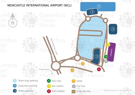 Newcastle Airport Map