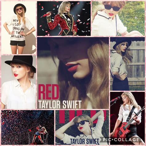 Taylor Swift Red collage